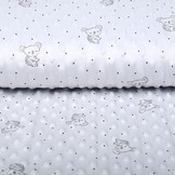 Koala Minky Fleece Zilver