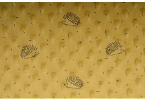 Hedgehog Minky Fleece Ocher