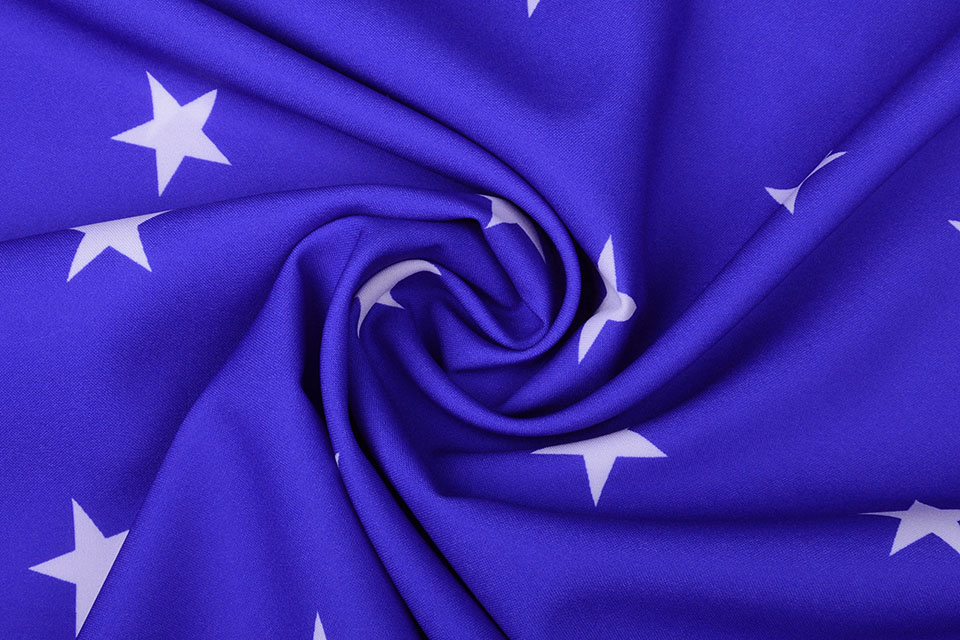 Bi-Stretch Sterne Königsblau