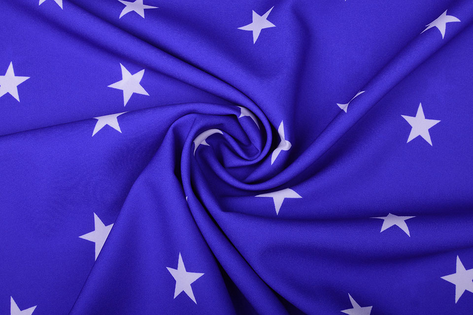 Bi-Stretch Stars Royal Blue