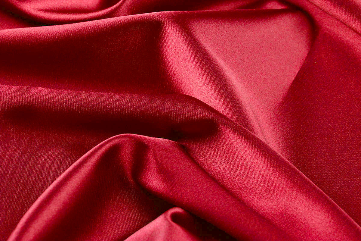 Stretch Satin Red - YES Fabrics