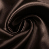 Stretch Satin Dunkelbraun