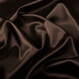 Stretch Satin Dunkelbraun