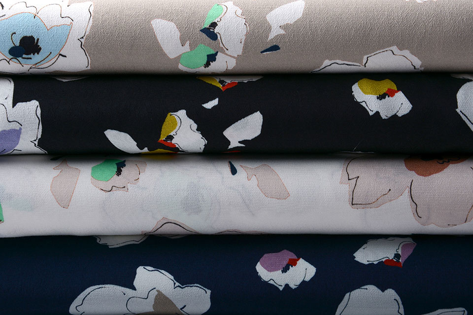 Crepe digital poppy Taupe