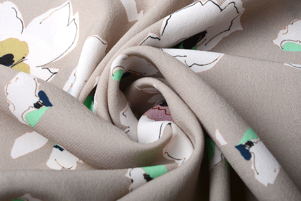 Crepe digital poppy Taupe