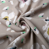 Crepe digitaal klaproos Taupe