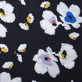 Crepe digital  poppy Black