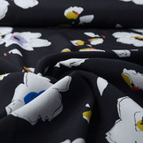 Crepe digital  poppy Black