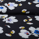 Crepe digital  poppy Black