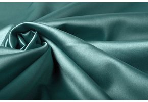 Stretch Satin Jade Green