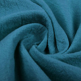 100% Gewaschene Baumwolle Petrol Blau