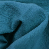 100% Gewassen Katoen Petrol Blauw