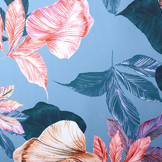 Digitaal Crepe stretch Leaves Light Jeans