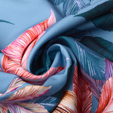 Digitaal Crepe stretch bladeren Licht Jeans