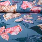 Digitaal Crepe stretch Leaves Light Jeans