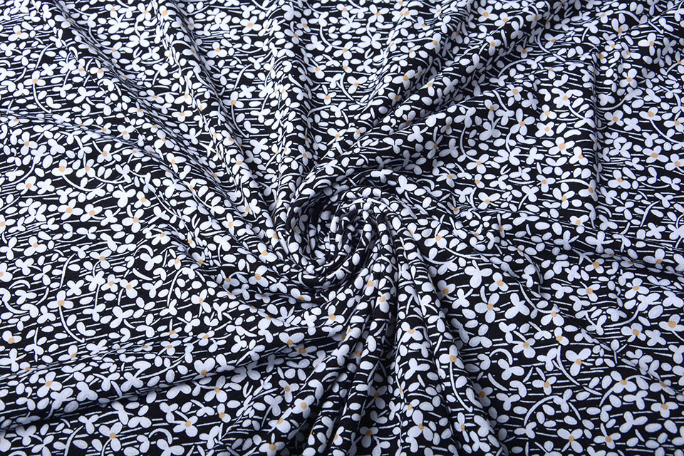 Viscose Jersey Lacquar Lola Black White