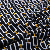 Viscose Jersey Lacquar Chains Black