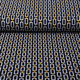 Viscose Jersey Lacquar Chains Zwart