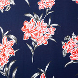 Viscose Jersey Lacquar Lule Marine Rood