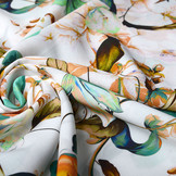 Viscose Digital Marocain Green