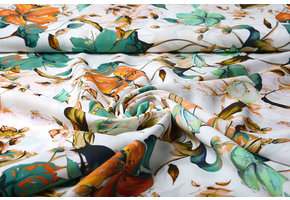 Viscose Digital Marocain  Green