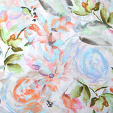 Viscose Digital Kembang Blume Blau