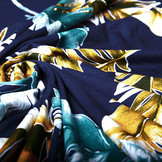 Viscose Jersey Lacquar Pluma Marine Groen