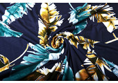 Viscose Jersey Lacquar Pluma Navy Green
