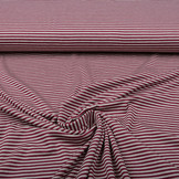 Viscose Jersey Stripes Cherries Sand