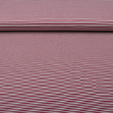 Viscose Jersey Strepen Kersen Zand