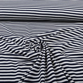 Viscose Jersey Stripes Navy White