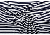 Viscose Jersey Stripes Navy White