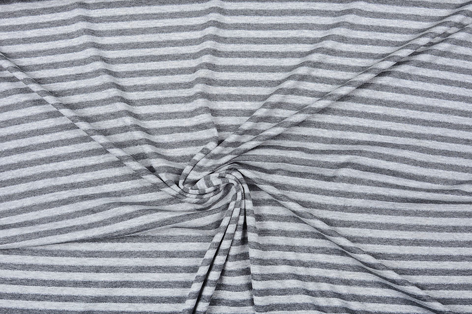 Viscose Jersey Strepen Licht Grijs Donker Grijs Glitter