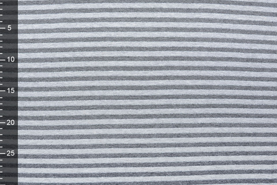 Viscose Jersey Strepen Licht Grijs Donker Grijs Glitter