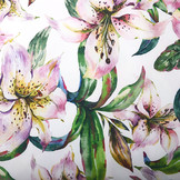 Digitaal Crepe Stretch Orchidee Lila Roze Wit
