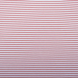 Viscose Jersey Smalle Strepen Rood Wit