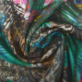 Digital Panel Kinder Kimono Pfau