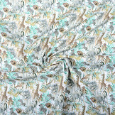 100% Baumwolle Wilde Safari Tiere