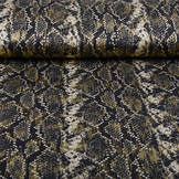 Lycra Snake Black Gold