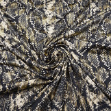 Lycra Snake Black Gold