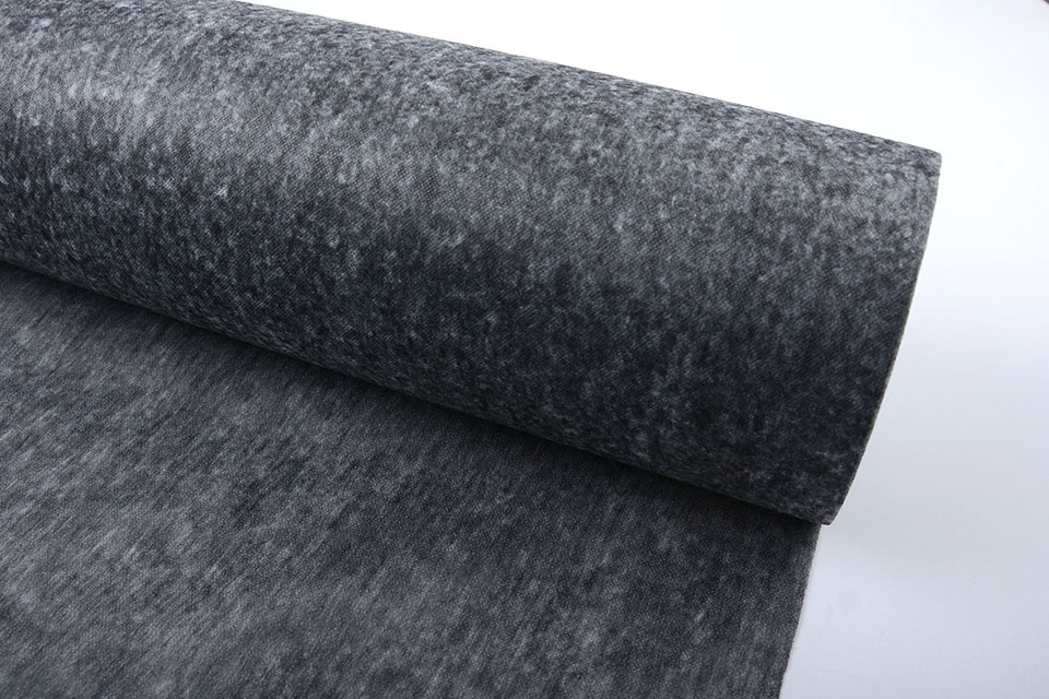 IMITATION Vlieseline fusible Black Grey