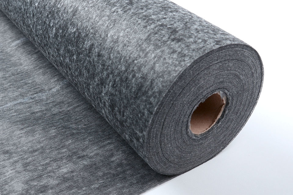IMITATION Vlieseline fusible Black Grey