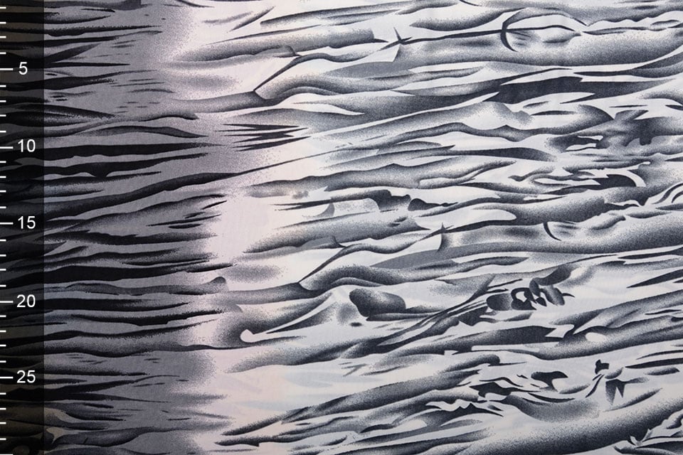 Lycra Flames Red Gray