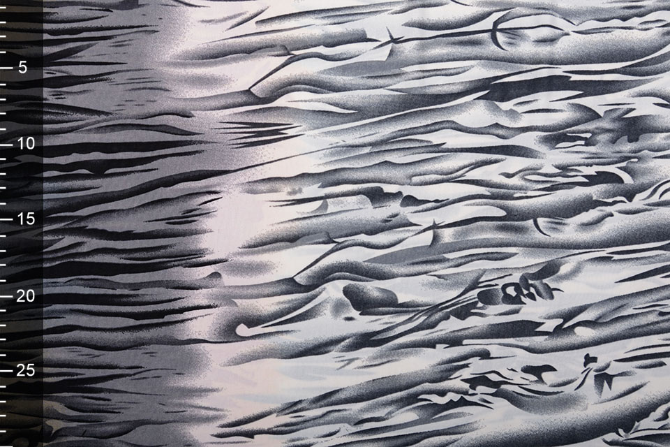 Lycra Flammen Rot Grau