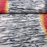 Lycra Vlammen Rood Grijs