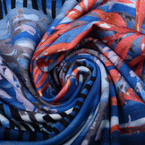 Lycra Barnett Blue Red