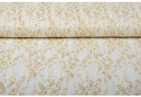 SpitzenStoff Putiputi Elfenbein Gold