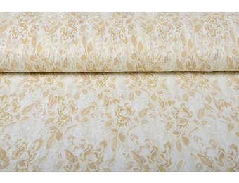 SpitzenStoff Putiputi Elfenbein Gold