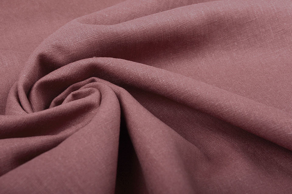 Washed Linen Light Bordeaux
