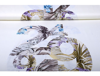 Digital Panel Zahlen Creme